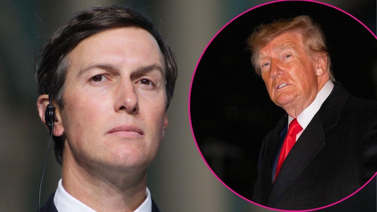 Split photo of Jared Kushner and Donald Trump
