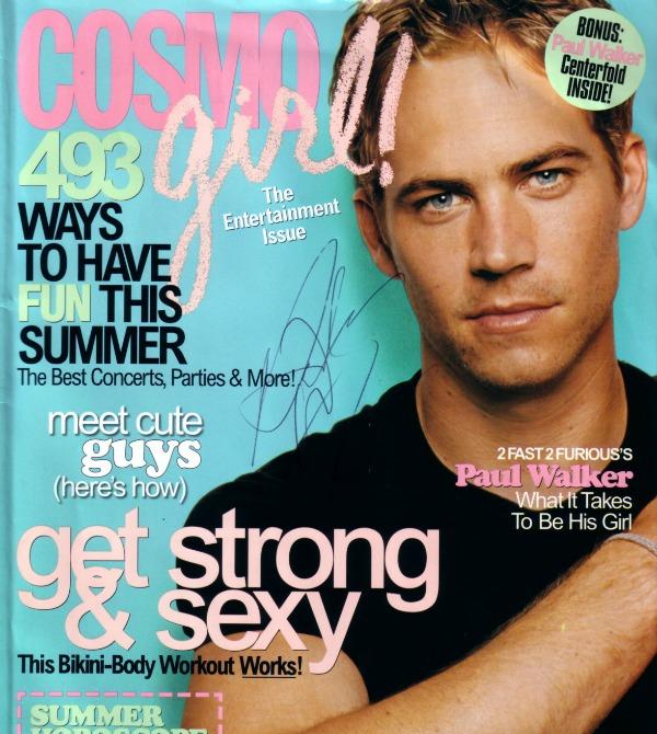 Paul Walker Told CosmoGIRL! Magazine Over 10 Years Ago Why He Loved ...