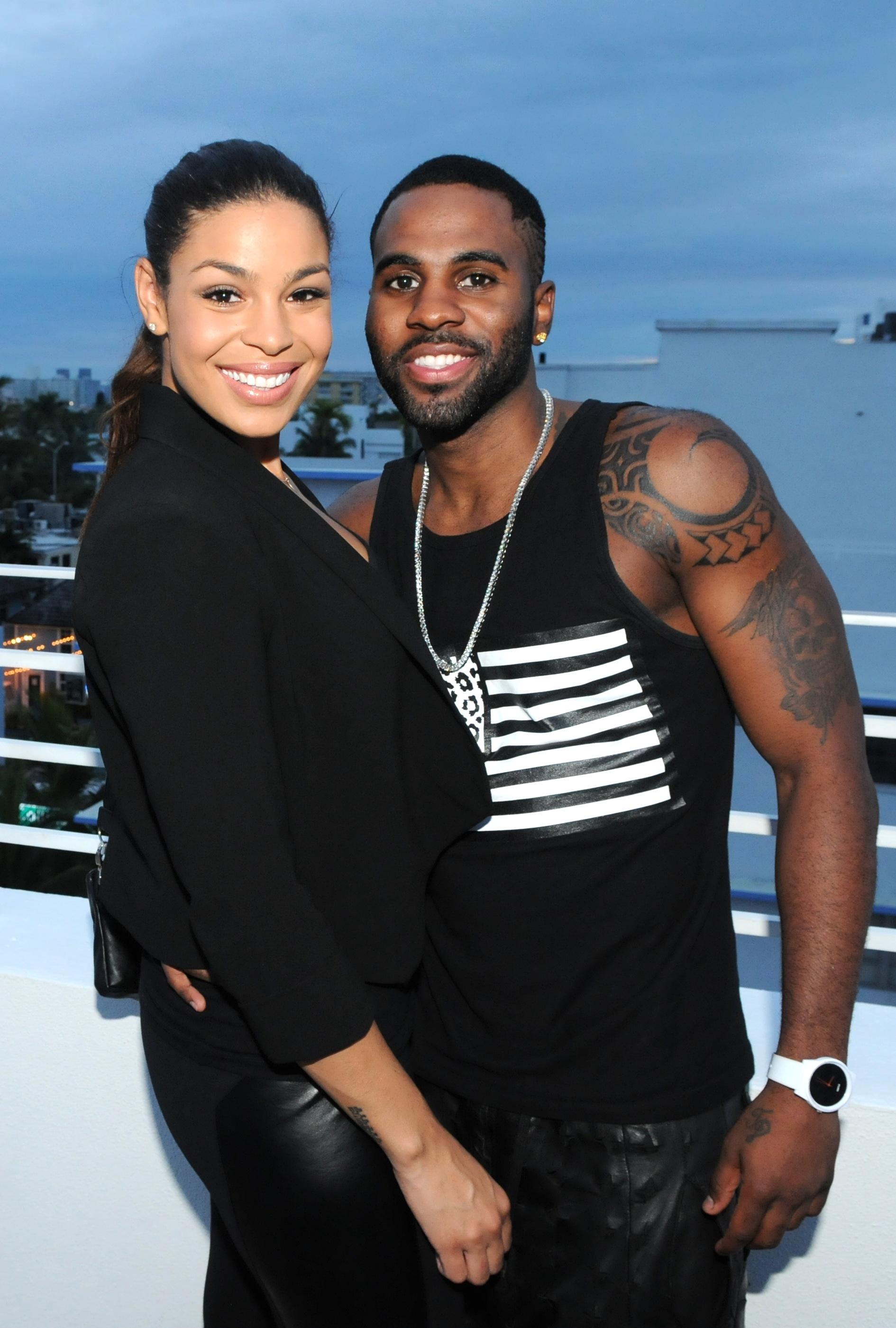 Jordin Sparks and Jason Derulo attend the CIROC Amaretto Launch event with OK! Magazine in Miami, FL at Dream South Beach Photo by Manny Hernandez