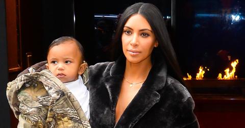 Kim Kardashian and Jonathan Cheban go to lunch with North and Saint West