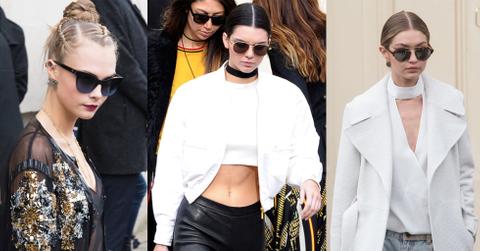 Paris fashion week spring 2016 kendall cara gigi bella 01