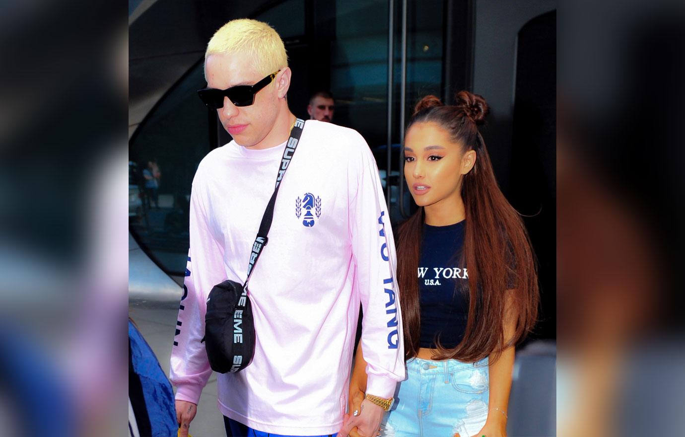 Ariana Grande and Pete Davidson look striking as they step out for concert in Brooklyn