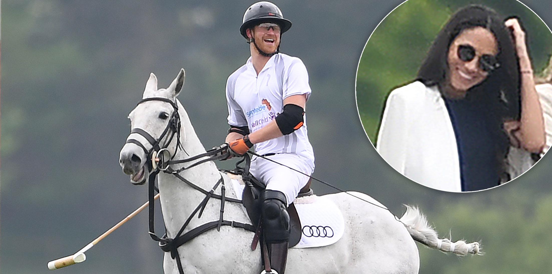 Meghan markle prince harry polo match 1