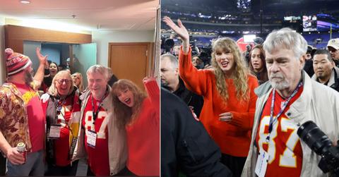 taylor swift celebrates travis kelces win family photos