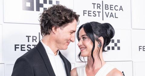 Photo of Katy Perry and Justin Trudeau.