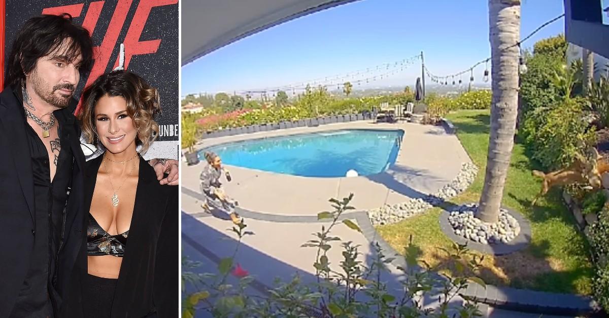 Tommy Lee's Wife Brittany Furlan Rescues Their Dog From Coyote: Watch