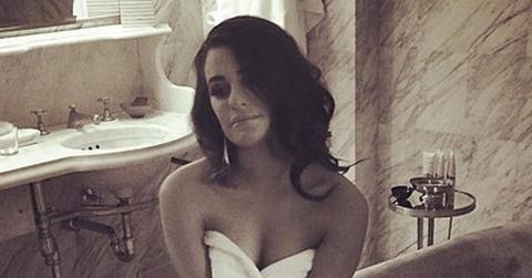 Lea michele in towel