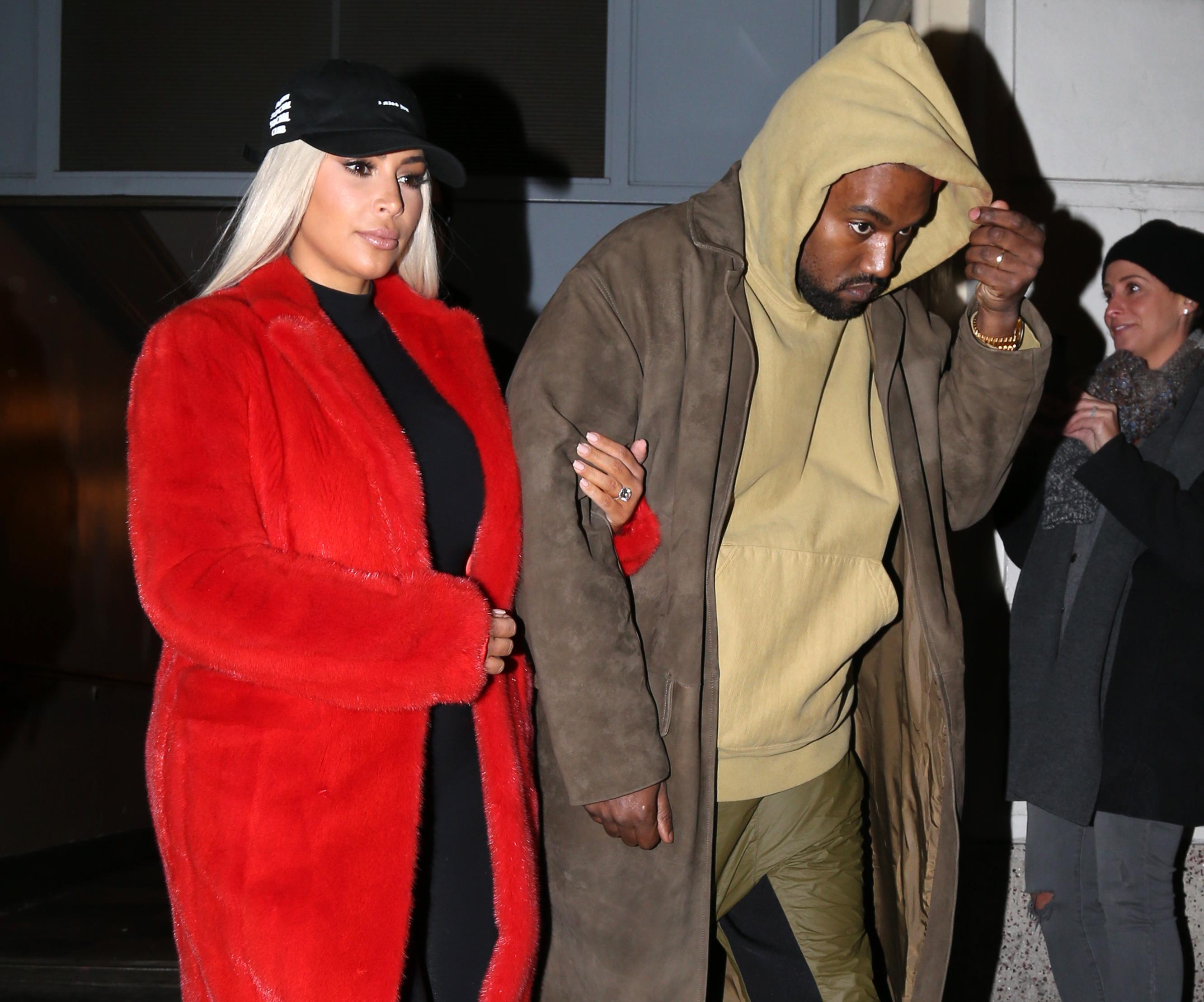 Kim Kardashian West and Kanye West spotted in New York City