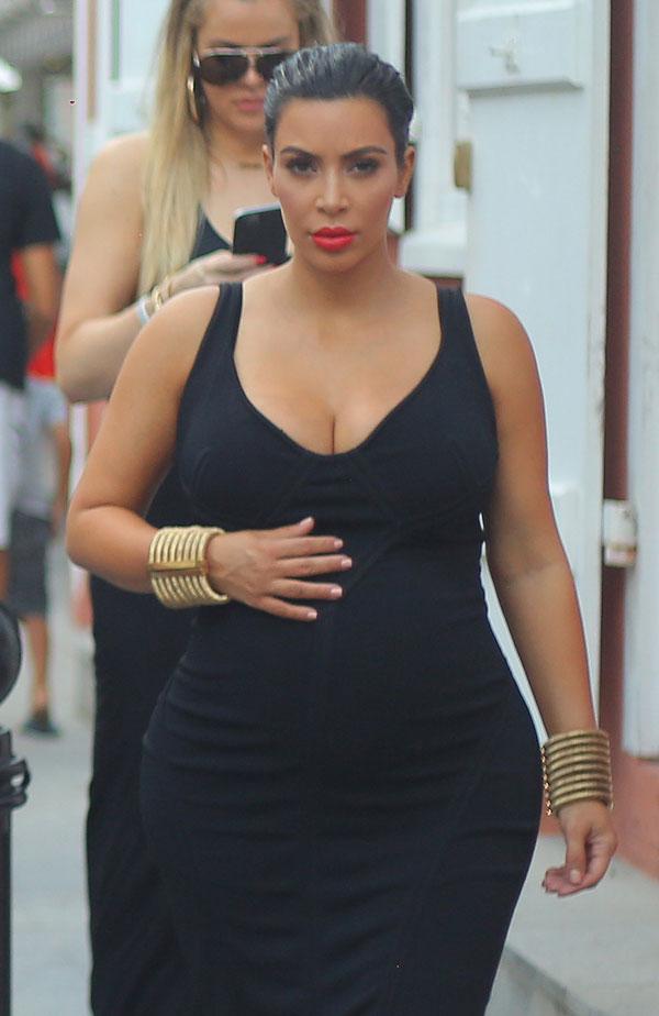 Kim kardashian weight gain pregnancy baby 04