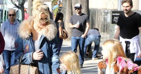 jessica simpson spotted kids family crisis long