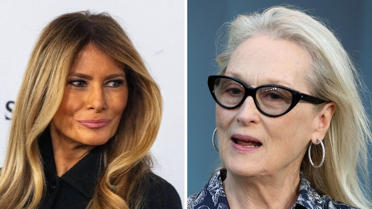 split of Melania Trump, Meryl Streep. 