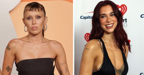 Photo of Miley Cyrus and Dua Lipa