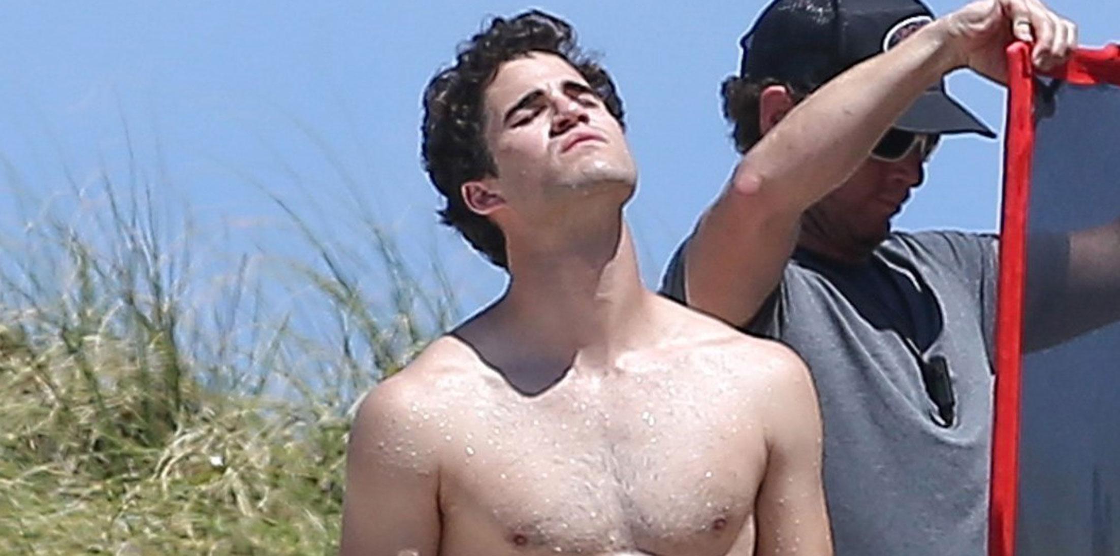 Darren Criss Speedo Shower Photo Long