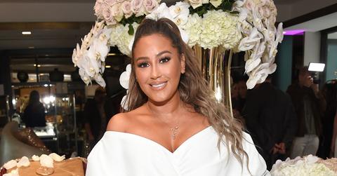 Adrienne Bailon In White Dress Weight Loss Baby