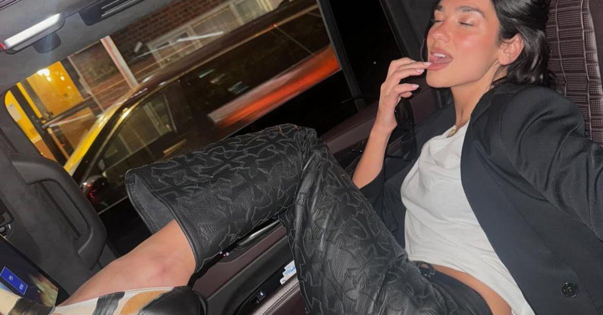 dua lipa spread legs sensual snaps freeing nipple nyc event photos