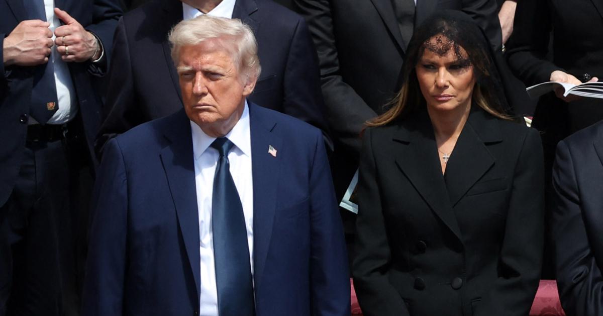 melania trump bossy behavior exposed donald pope francis funeral
