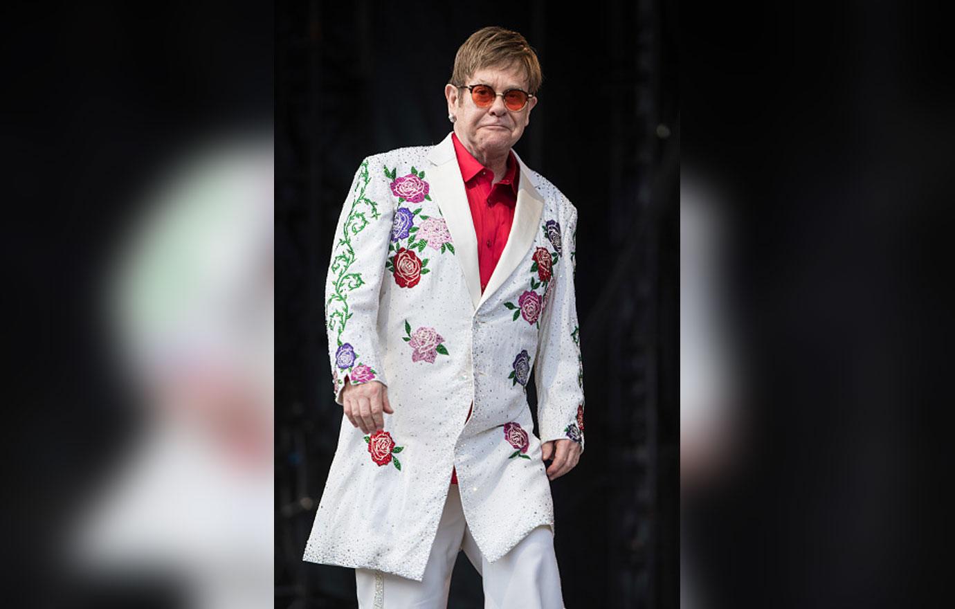 Elton John Performs at the Twickenham Stoop