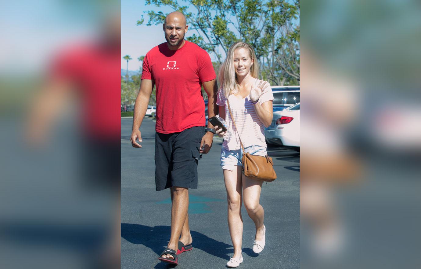 *EXCLUSIVE* Kendra Wilkinson and Hank Baskett get in an early Valentines lunch date with no kids!