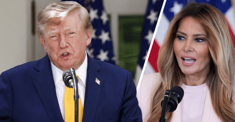 Composite photo of Donald Trump and Melania Trump.