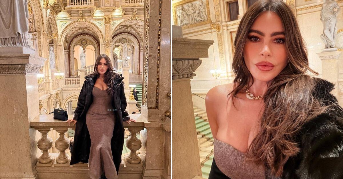 Photo of Sofía Vergara took time to pose while visiting the opera in Austria..