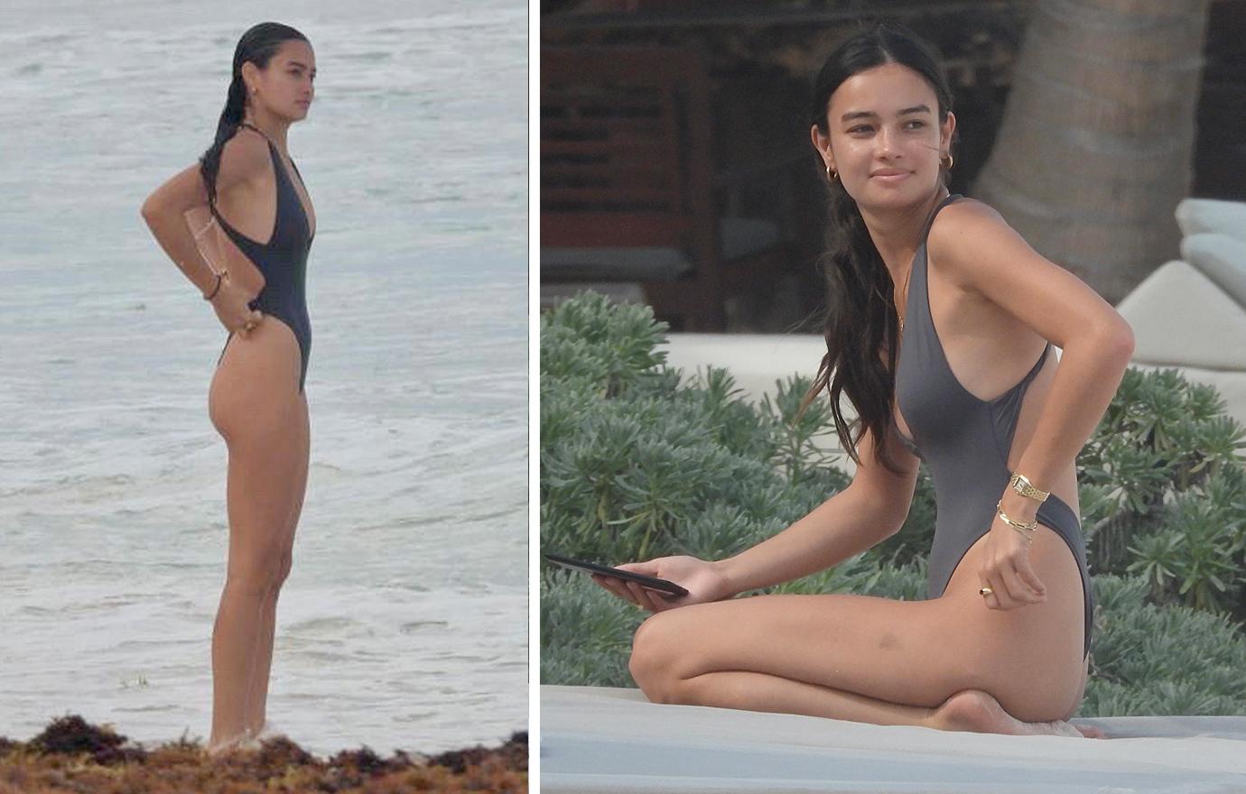 hp model kelsey merritt on the beach in tulum