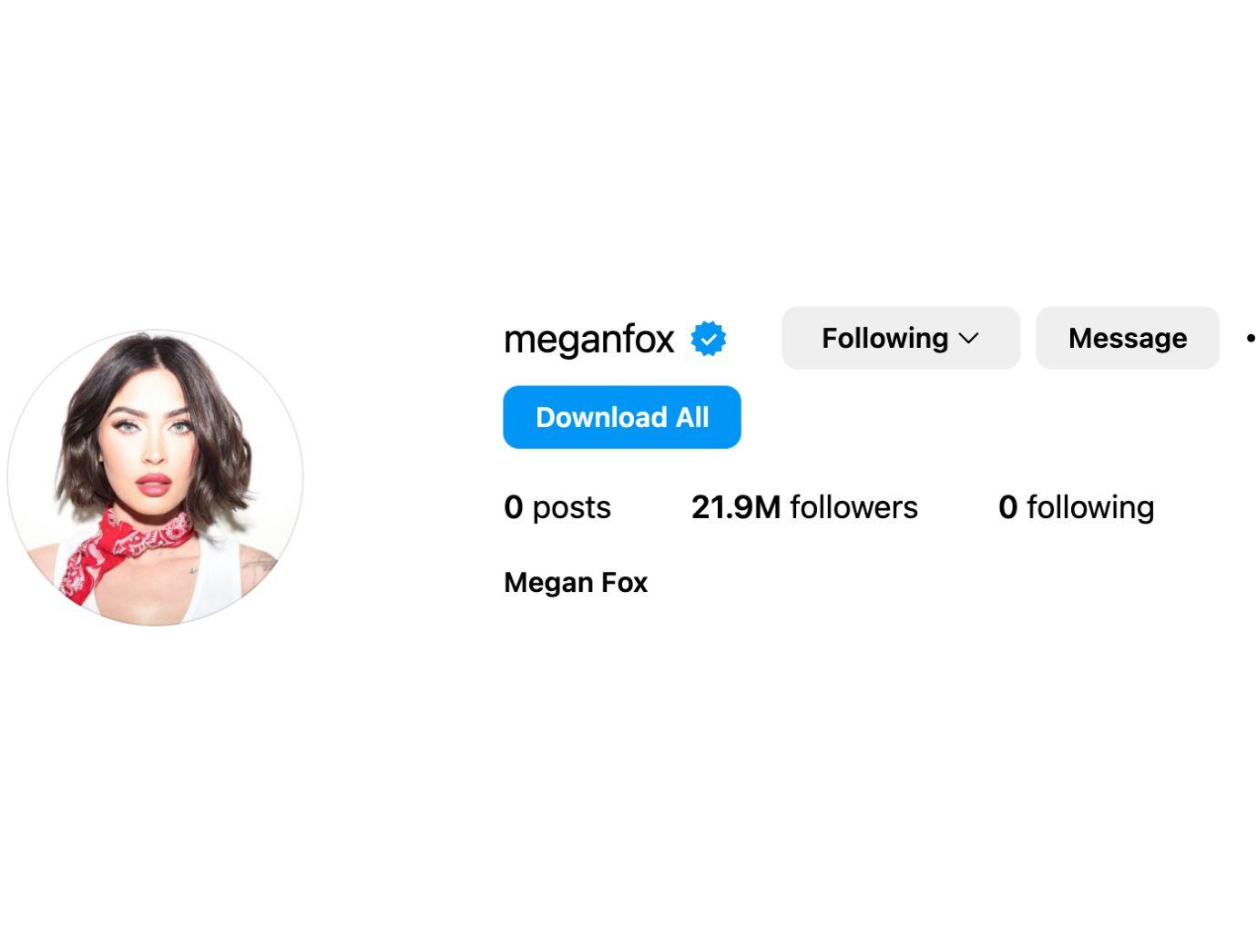 megan fox wipes instagram clean th birthday