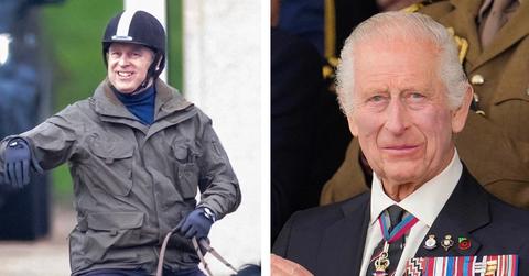 Composite photo of Prince Andrew and King Charles.