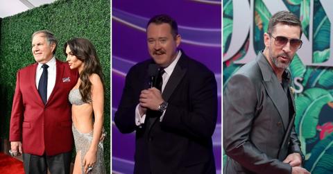 Composite Photos of Aaron Rodgers, Bill Belichick and Shane Gillis