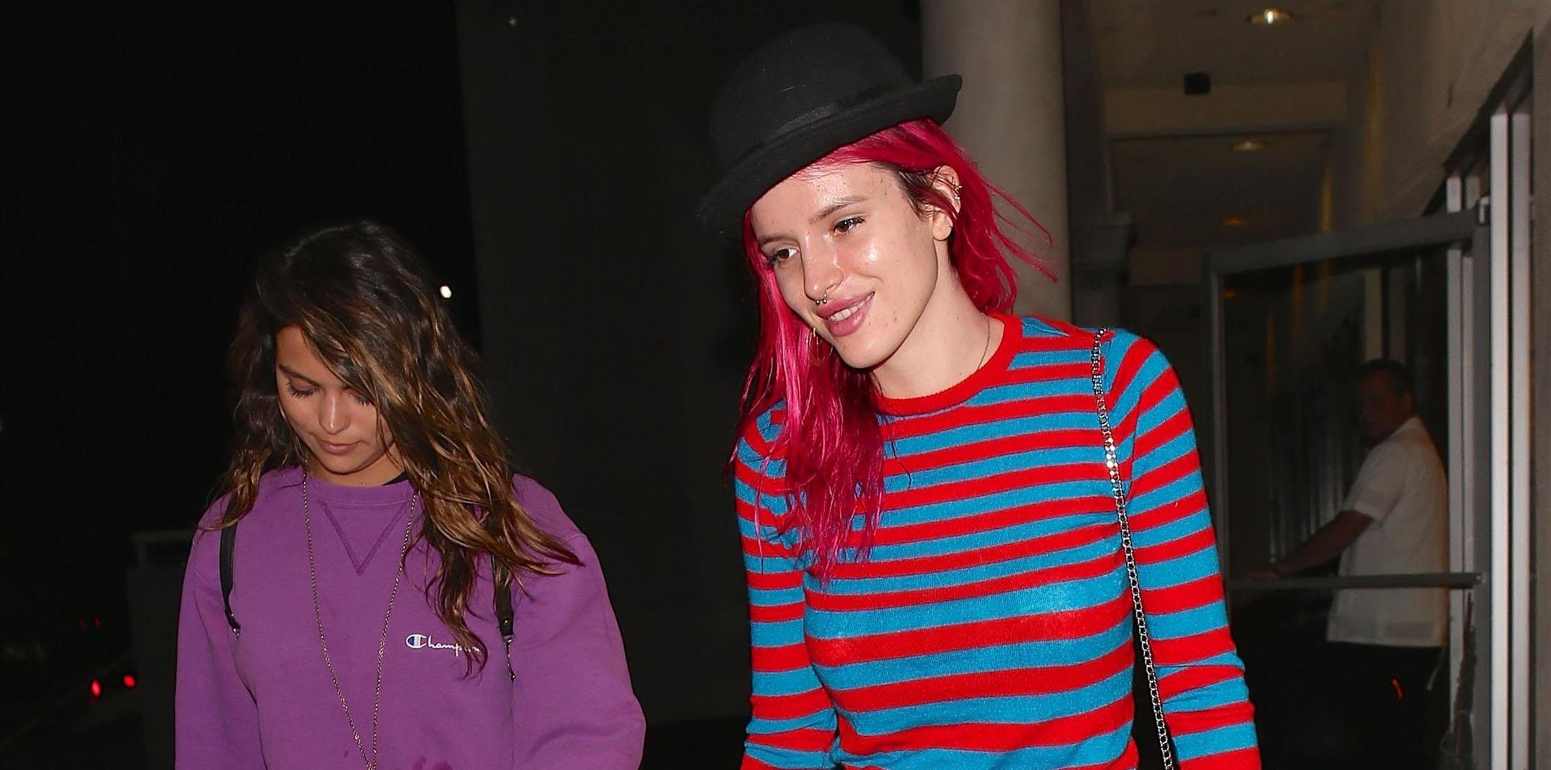 Bella Thorne enjoys a night out at a Cuban restaurant in Encino