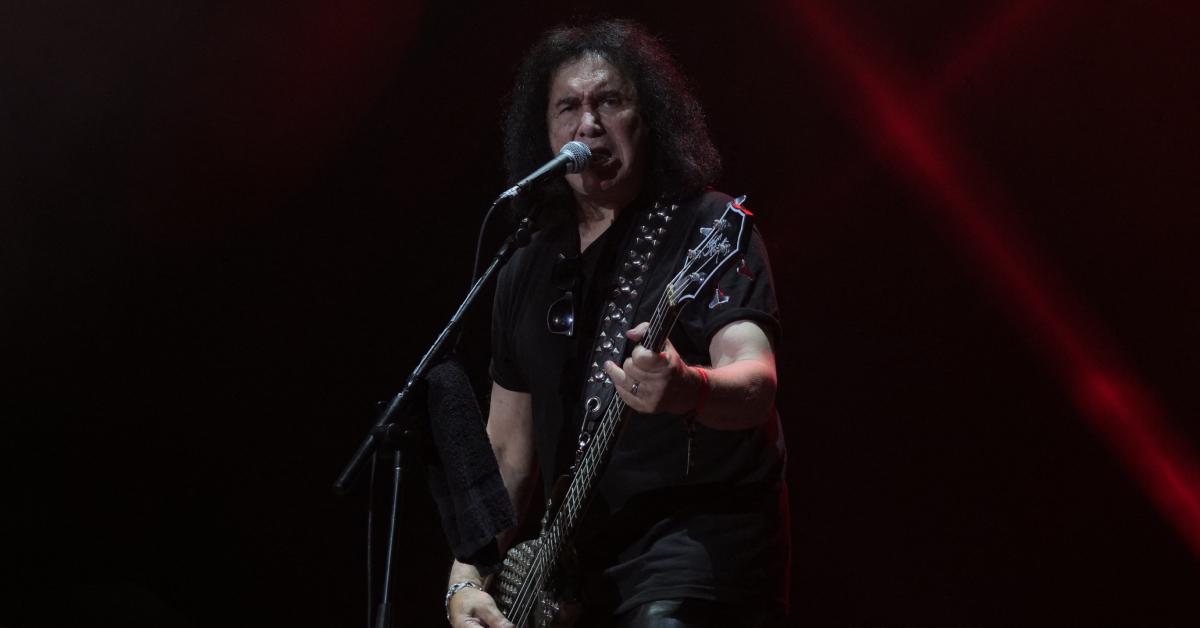 Image of Gene Simmons is 'recovering at home' after hitting a parked car.