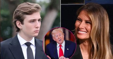 split of Donald, Barron & Melania Trump.