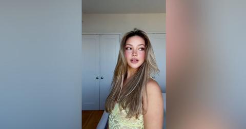Madelyn Cline Goes Braless In See-Through Lace Shirt: Watch