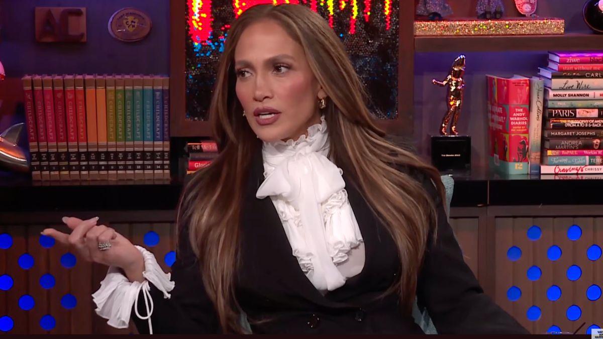 Image of Jennifer Lopez said the kisses in Madonna's 2003 VMAs performance were unplanned.