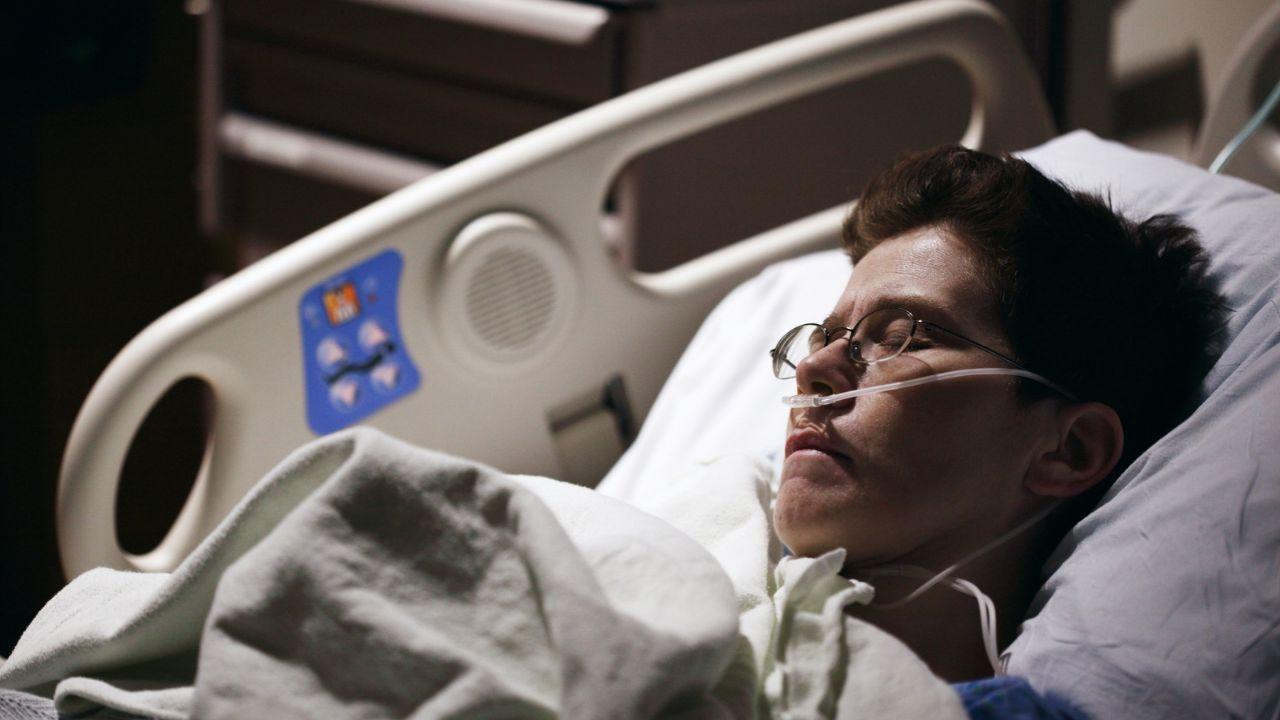 Image of Mikhail Pichugin remained stable in hospital after surviving 67 days at sea with only two weeks of supplies.