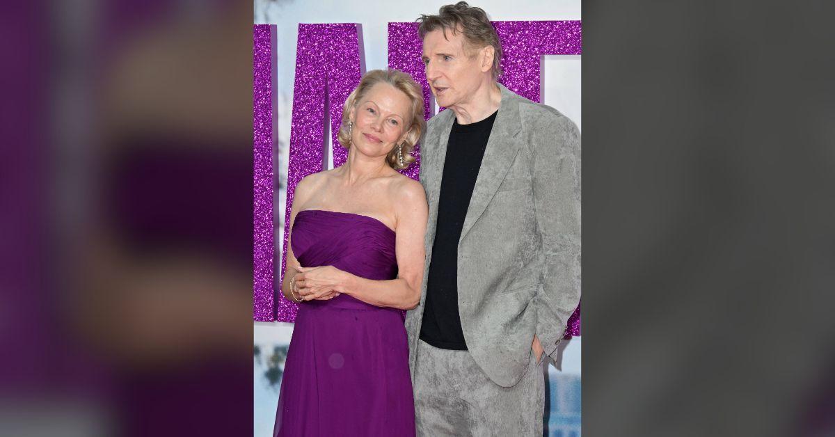 Image of Pamela Anderson and Liam Neeson are allegedly dating.