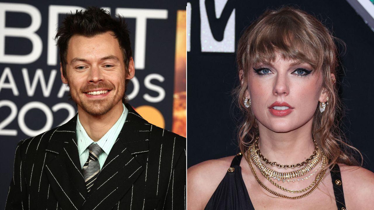 Image of Styles and Swift attending separate events.