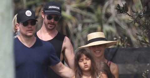 Matt damon chris hemsworth family trip australia main