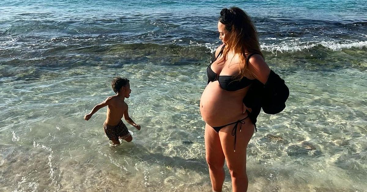 Pregnant Stars in Bathing Suits in Summer 2020: Baby Bump Pics