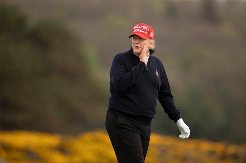 donald trump golf slammed game