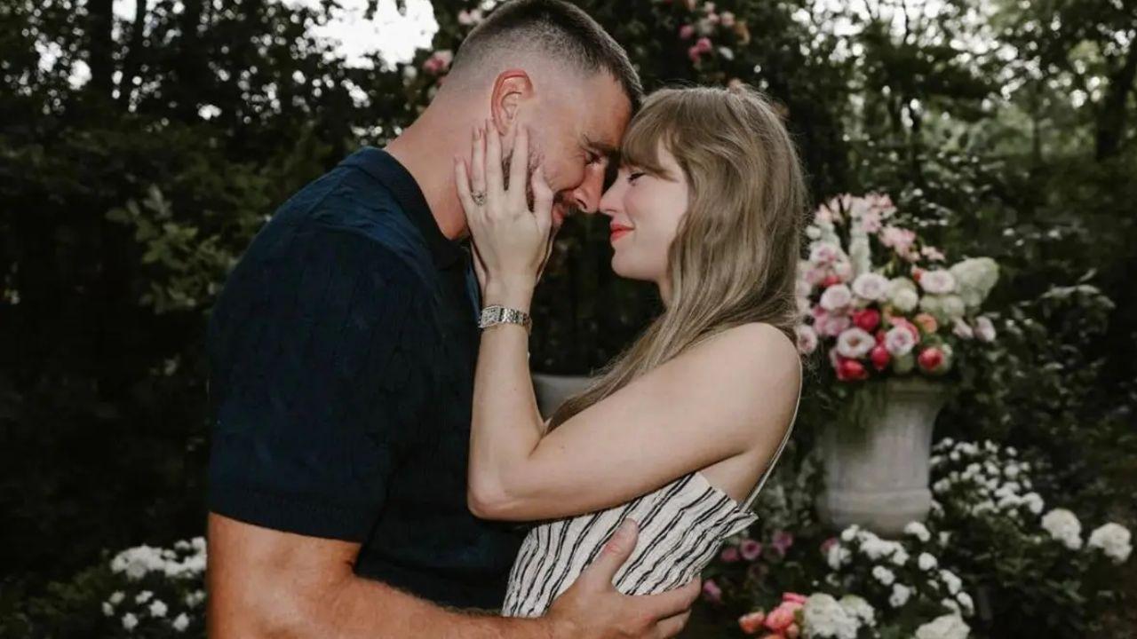 Image of Swift and Kelce, both 35, married July 3 at Madison Square Garden in a ceremony officiated by Adam Sandler.