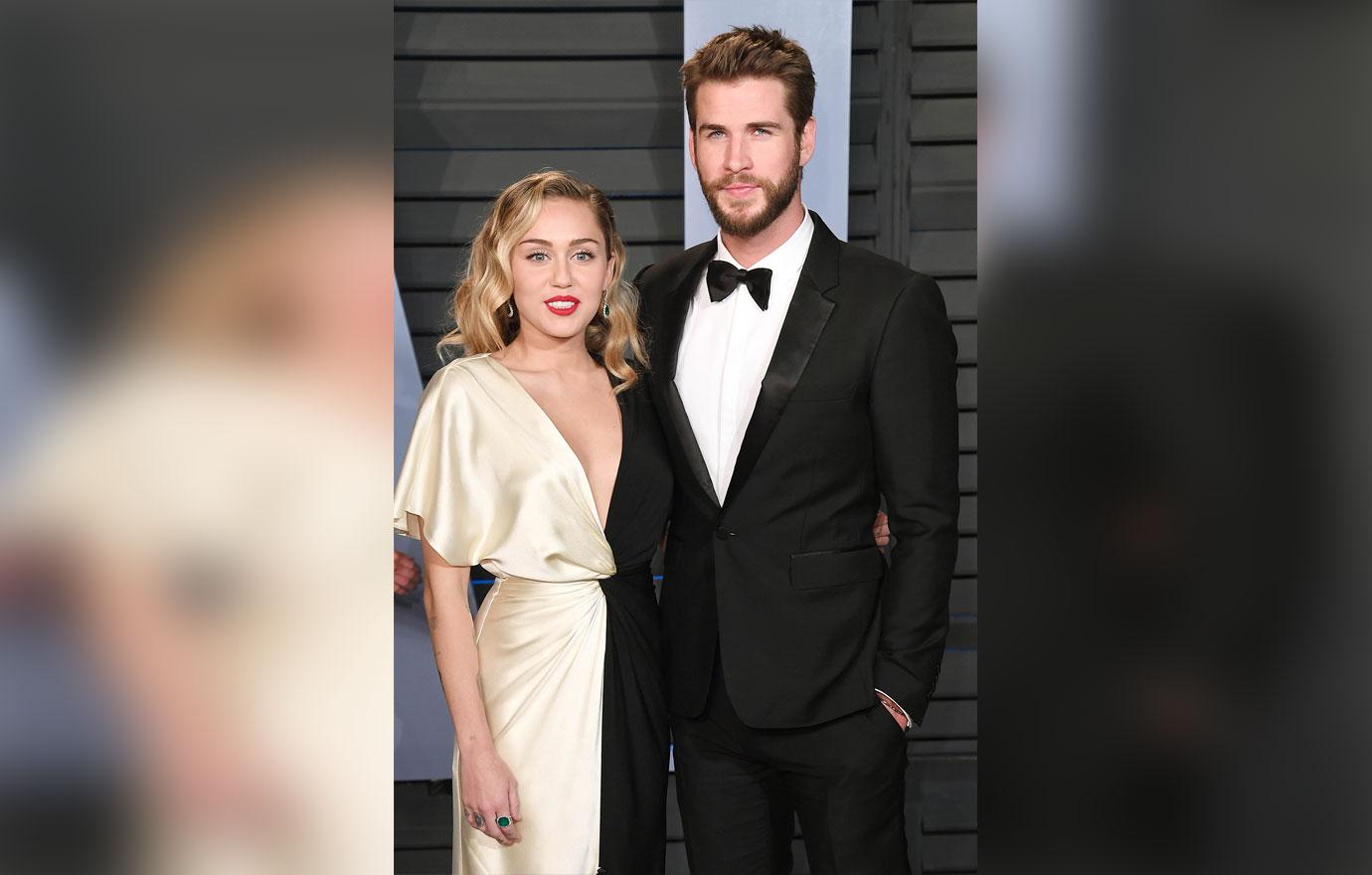 Liam and Miley Cyrus Vanity Fair 2018 Oscar Party