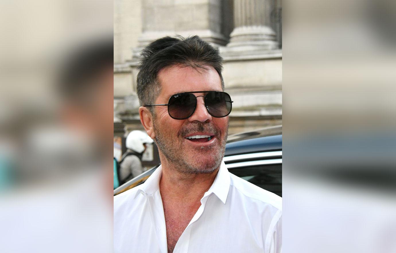 Simon Cowell Wearing Glasses And Button Down