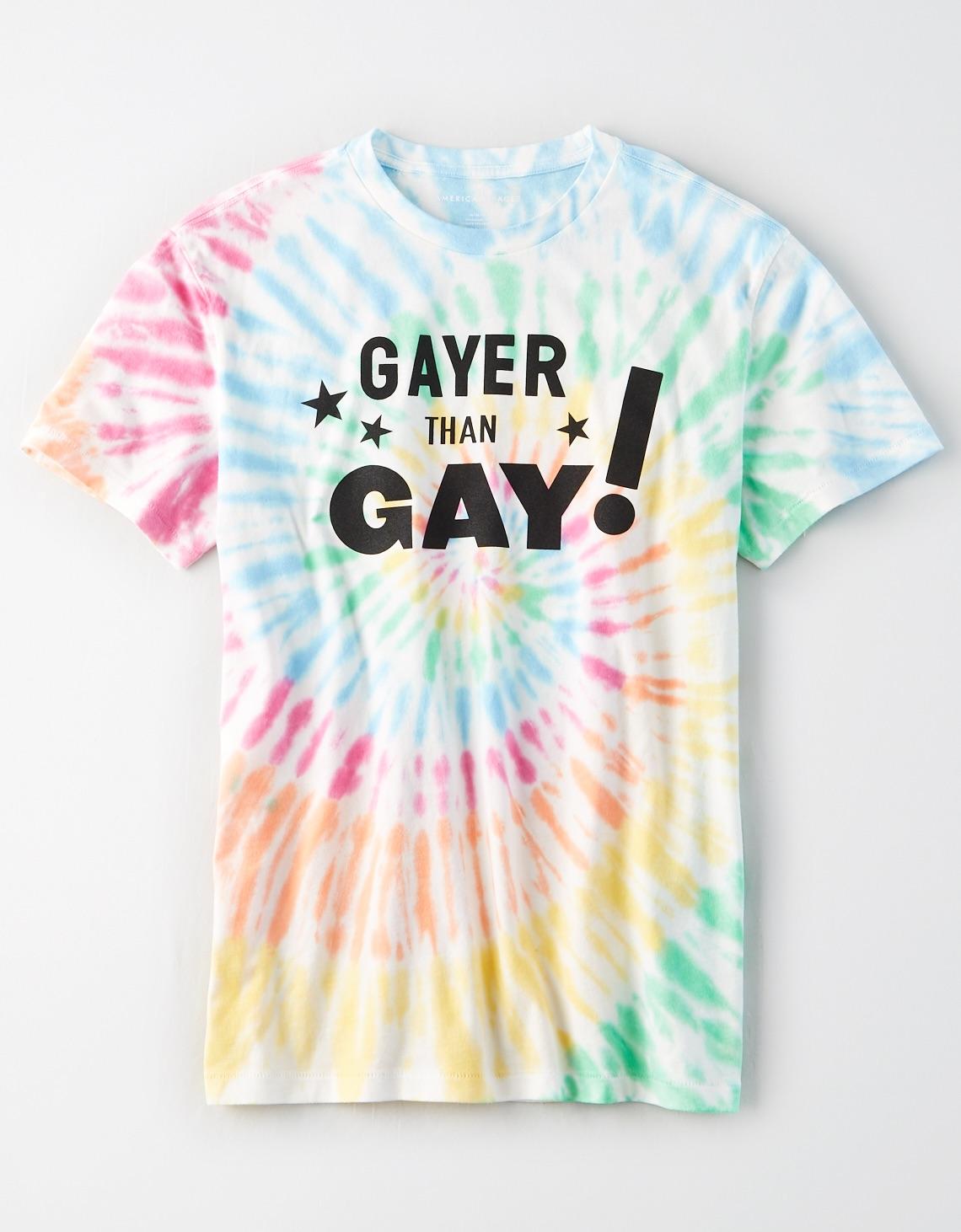 American Eagle Tie-Dye Pride T-Shirt