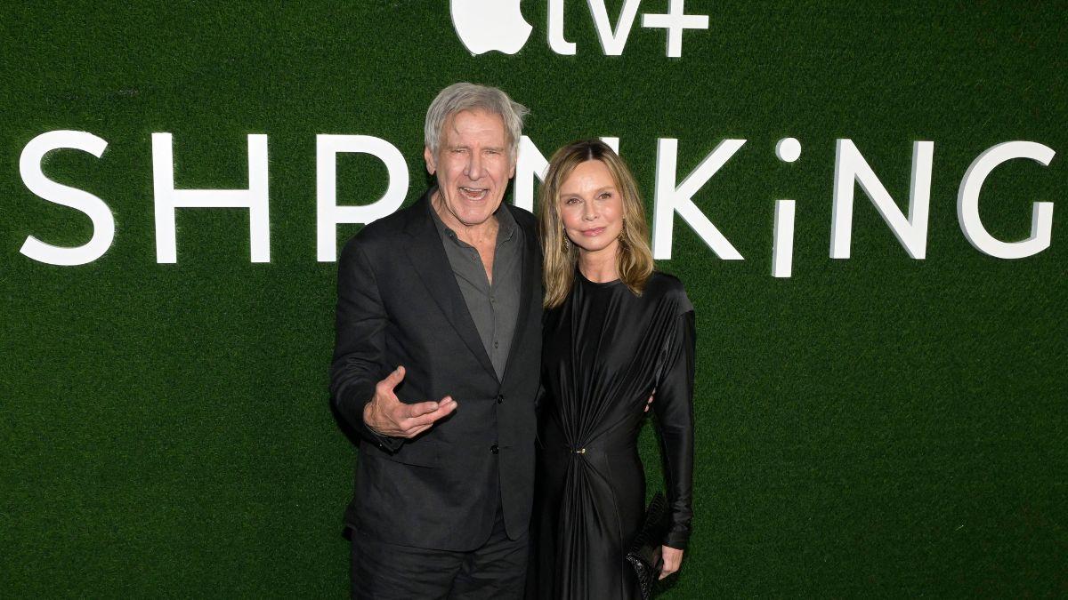 image of Harrison Ford and Calista Flockhart got married in 2010. 