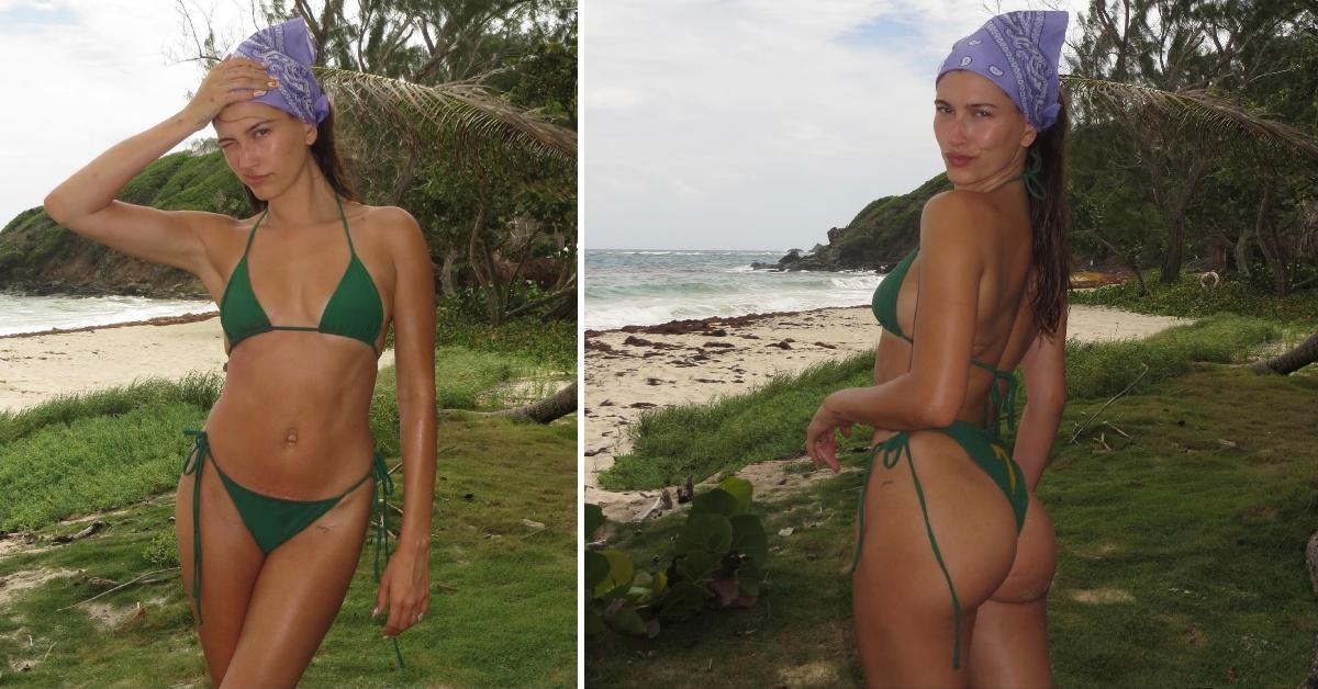 Photo of Hailey Bieber posted numerous bikini photos from Kendall Jenner's birthday trip.