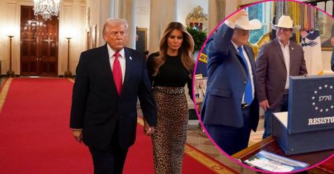 image and inset of Donald trump