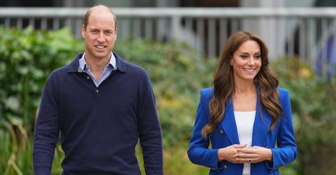 prince william all smiles mention kate middleton