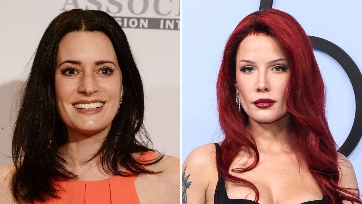 Photo of Paget Brewster and Halsey.
