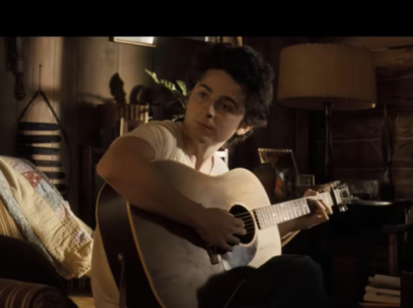 timothee chalamet bob dylan biopic