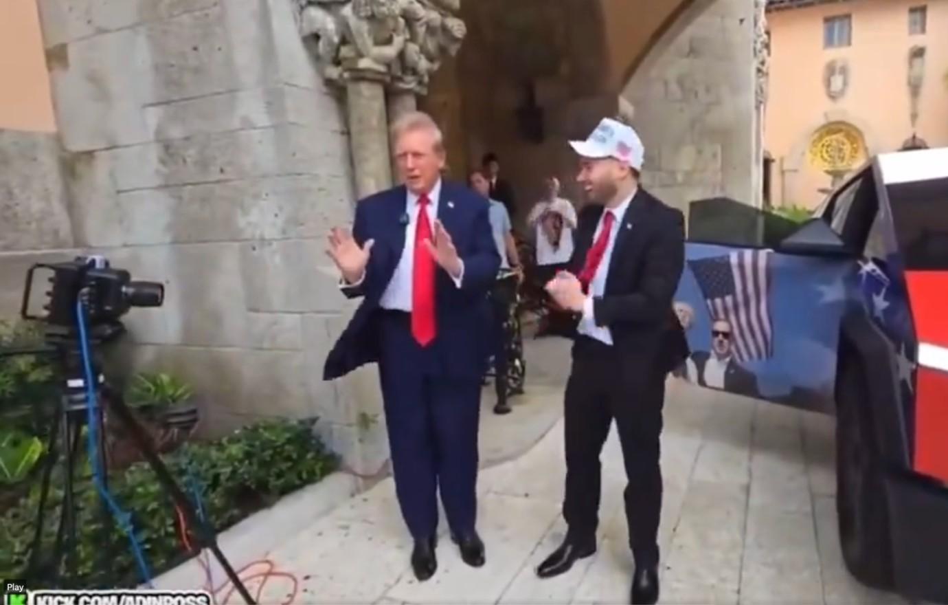 pathetic donald trump ridiculed for dancing alongside aidn ross in new video looks like a moron